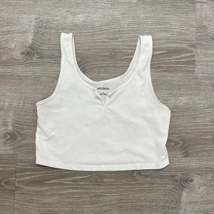 white wild fable cropped tank